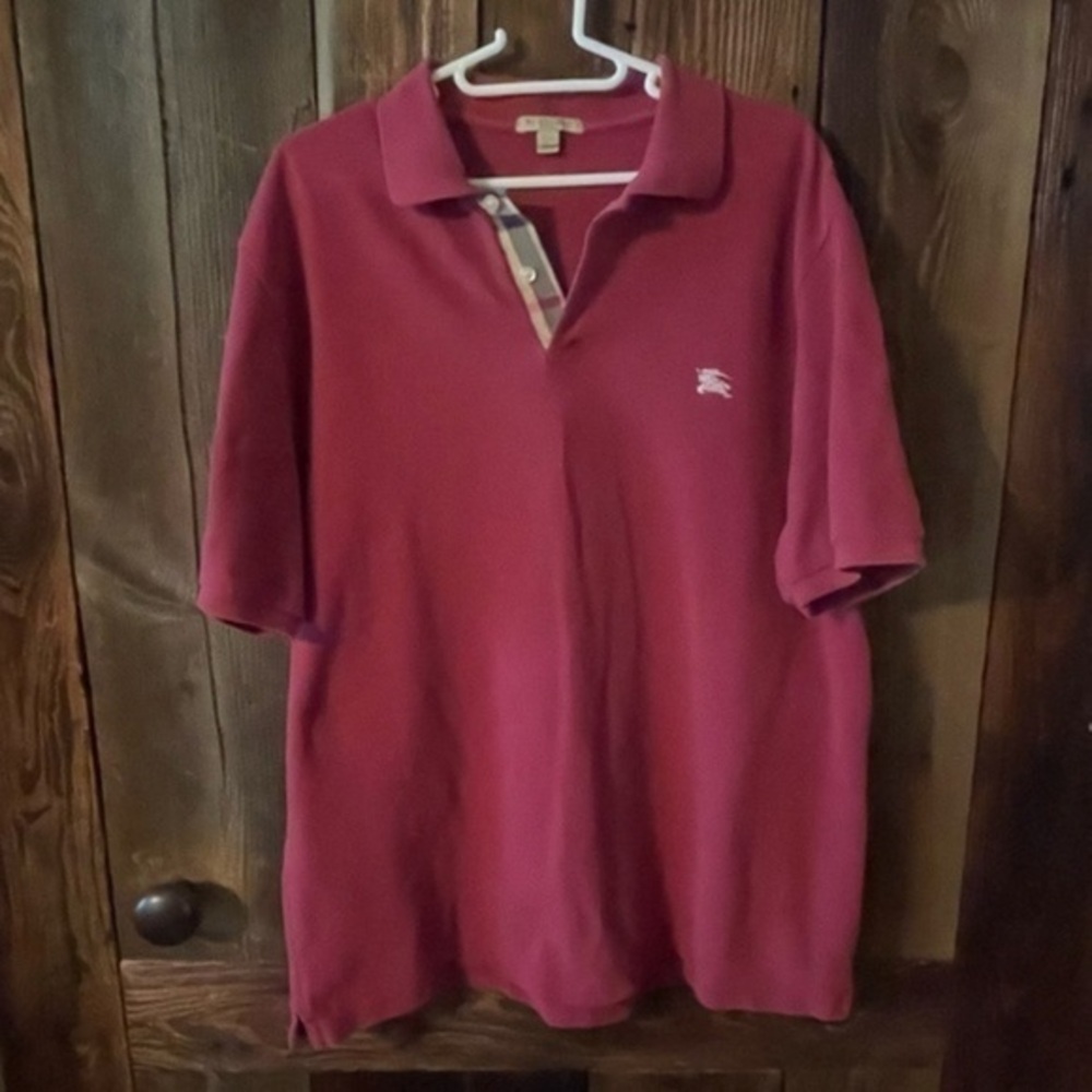 Burberry Brit Dark Pink / Rose Men’s Polo Shirt Size XXL
